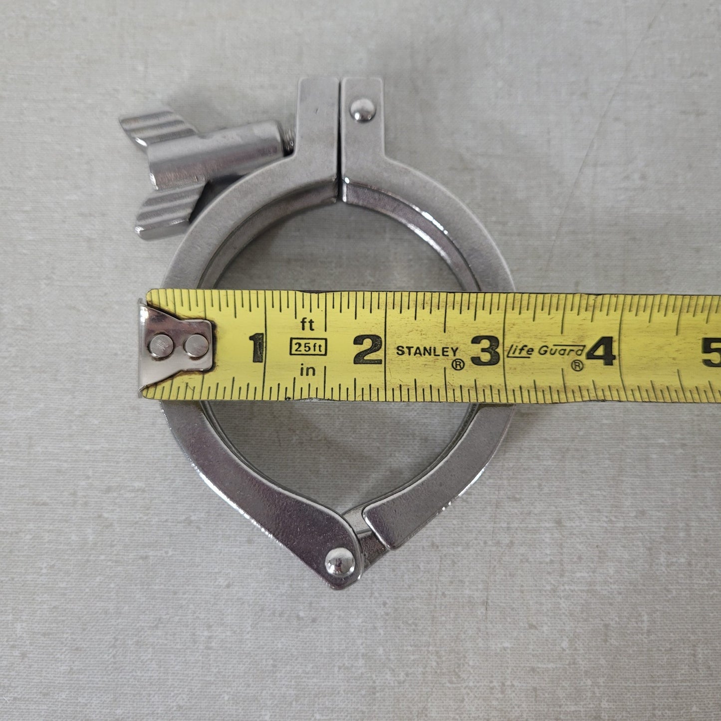 *Lot of 4* Sanitary Fittings Single Pin Heavy Duty Sanitary Tri Clamp Three Size
