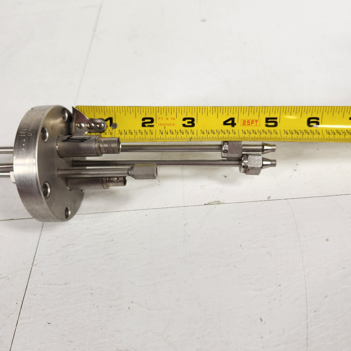INFICON 750-683-G1 DN35CF 2.75" CF QCM Feedthrough BNC 4x 3/16" Film Deposition