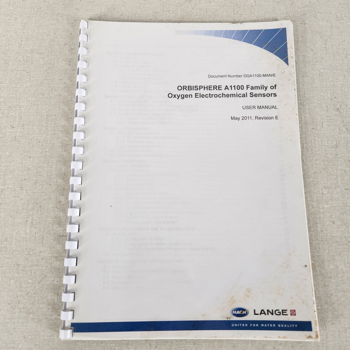 4x Hach Lange ORBISPHERE 3650 A1100 Manuals Calibration Tables Guides