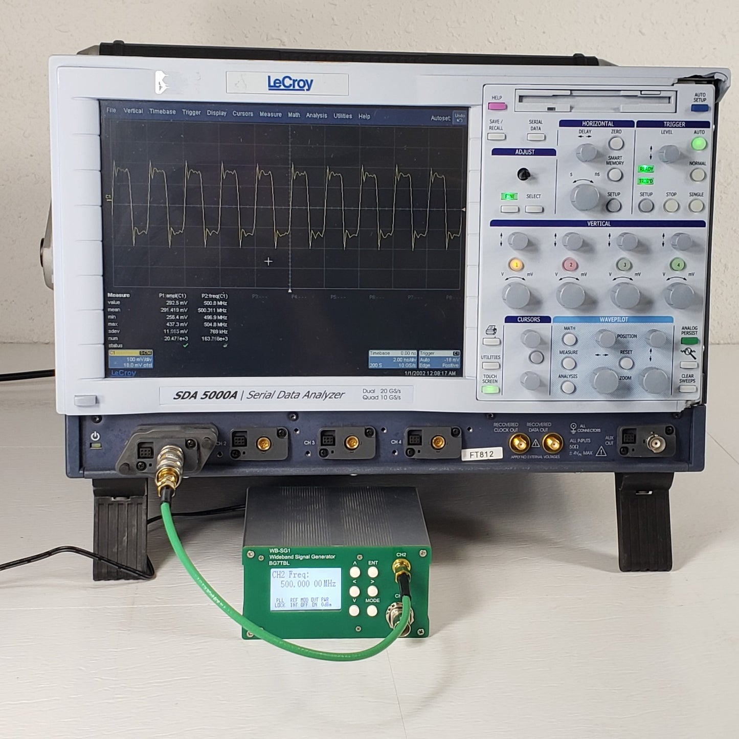 TESTED LeCroy SDA-5000A 4 Channel Serial Data Analyzer Oscilloscope 20GS/s 4Vpk