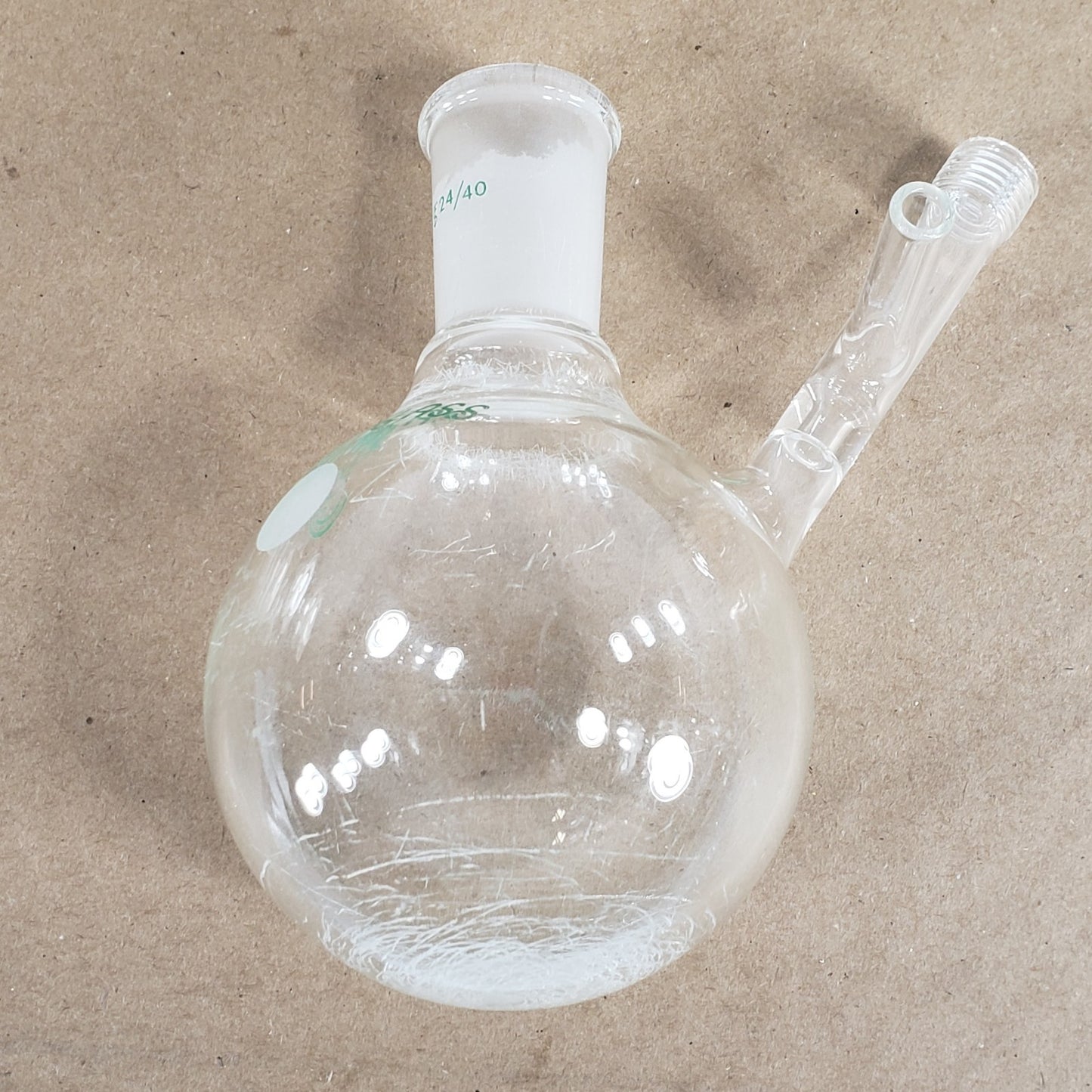 Lot of 3 Chemglass AF-0529-04/02 250/100mL Round Bottom Flasks CN 24/40 14/20