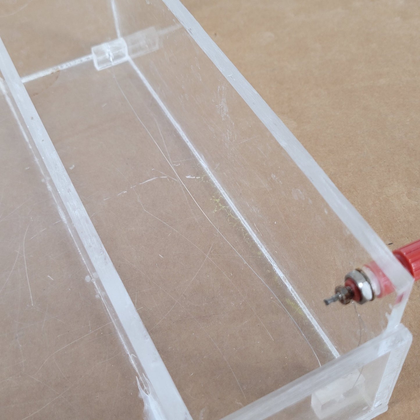 Acrylic Horizontal Agarose Gel Electrophoresis Chamber Tank w/ Tray Leads