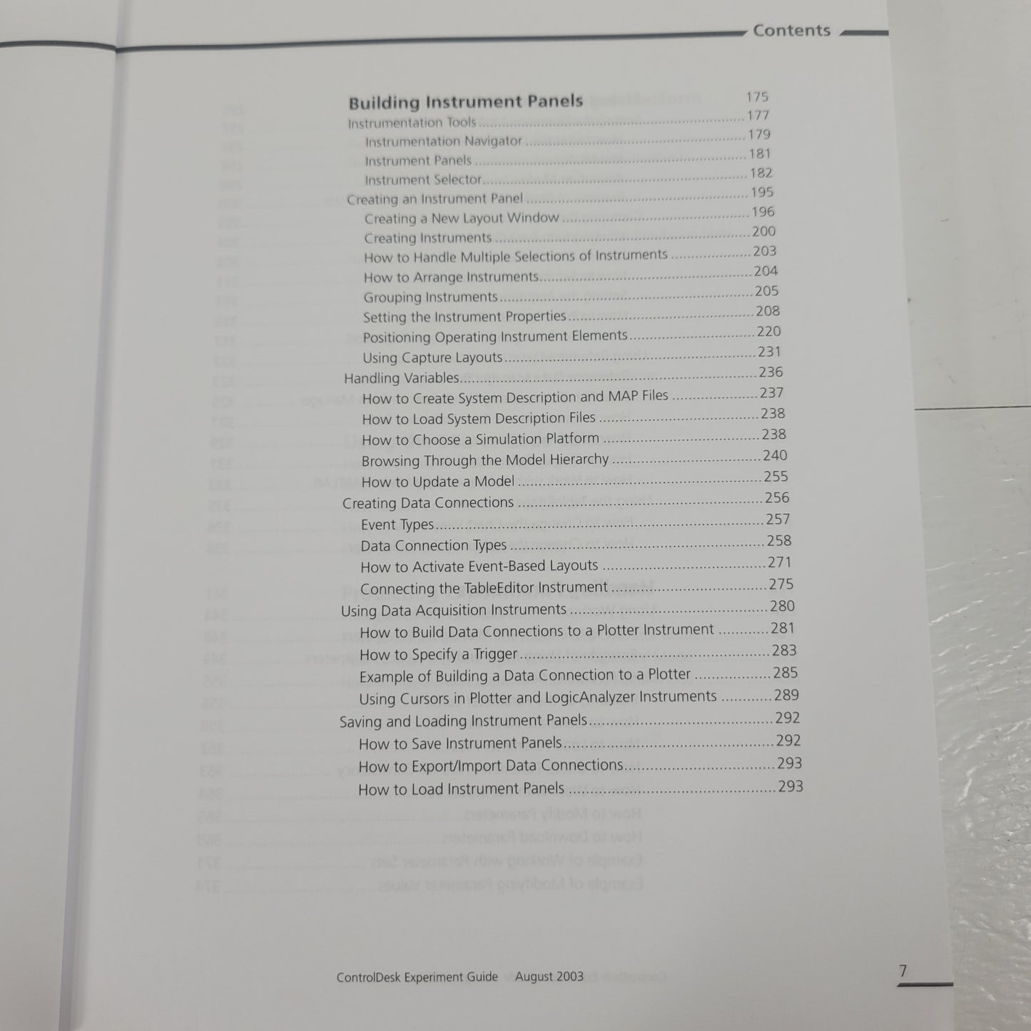 dSPACE ControlDesk Experiment Guide Release 4.0 Software User Manual August 2003
