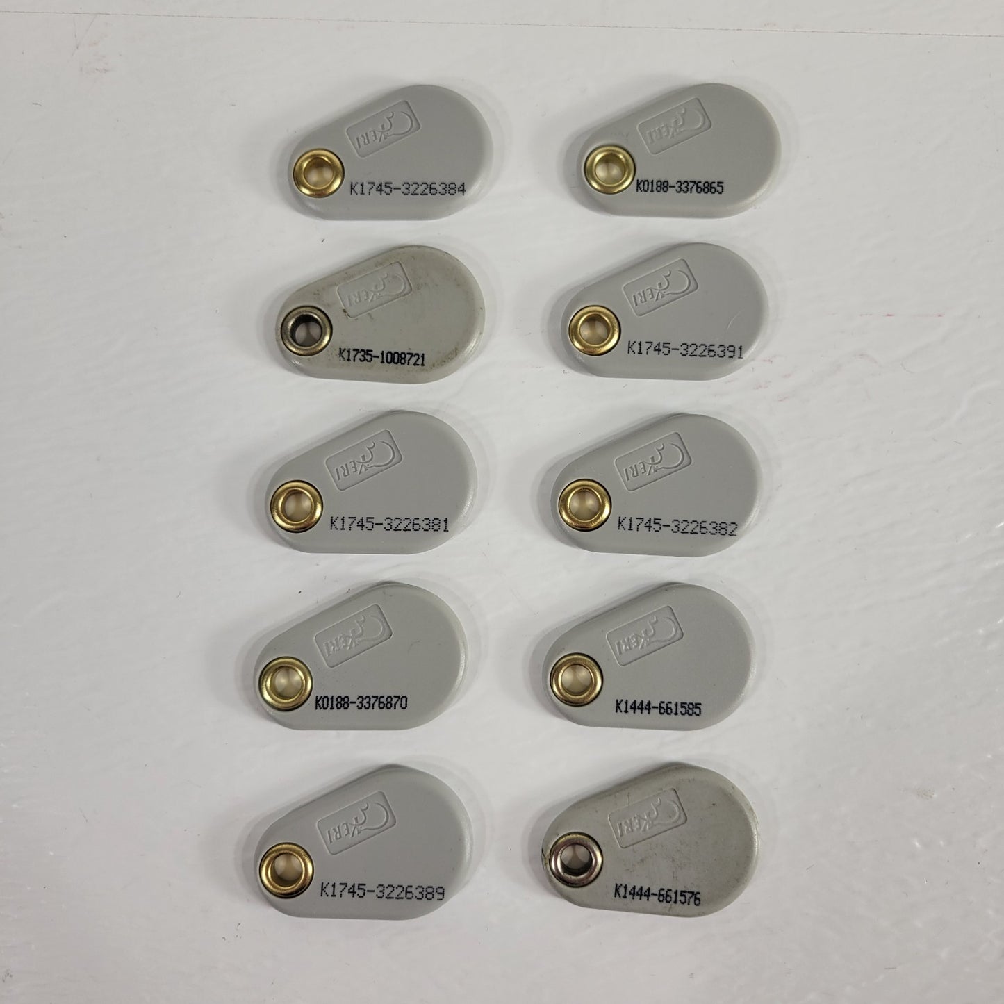 KERI PKT 10x Programmable Proximity Fobs For Keyless Locksets, 10 Pack