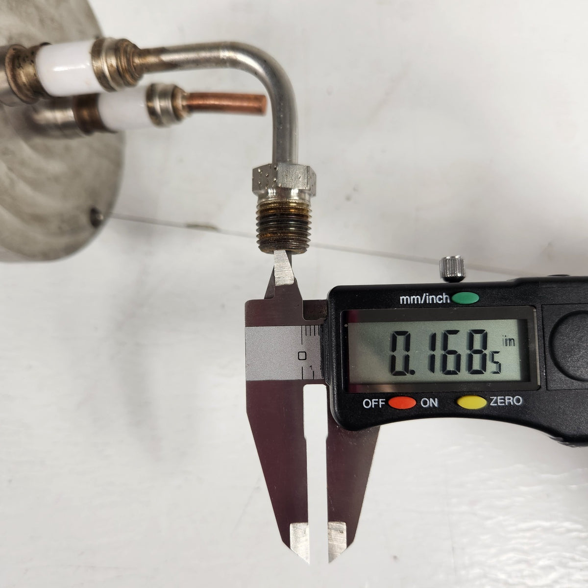 032008200 Ion Mill 4" Flange Gas & Copper Electrical Vacuum Feedthrough