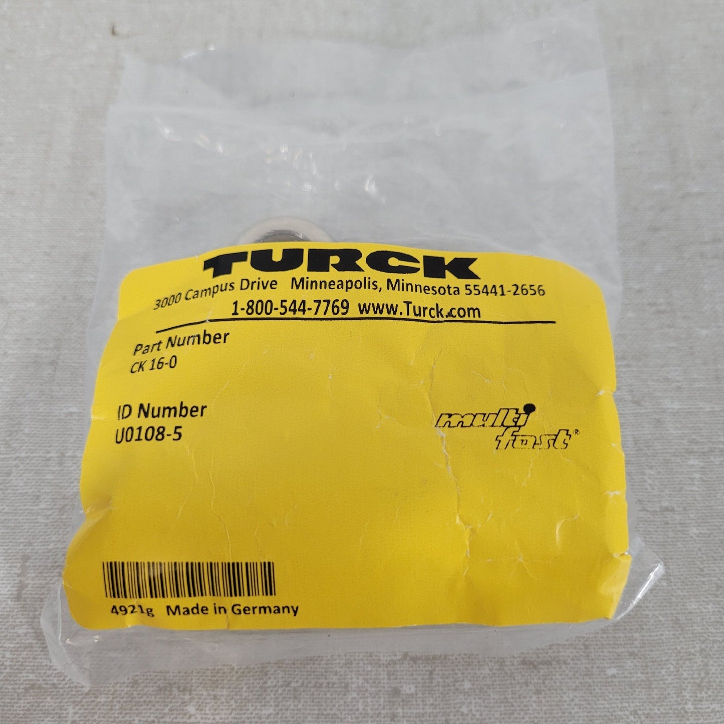Turck CK 16-0 Multi Fast Circular Connector Cable Gland Adapter Kit New