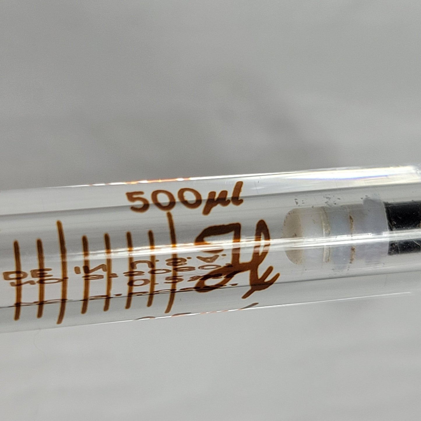 HAMILTON Gastight #1750 0.5ml/500μl Srng, Removable Ndl