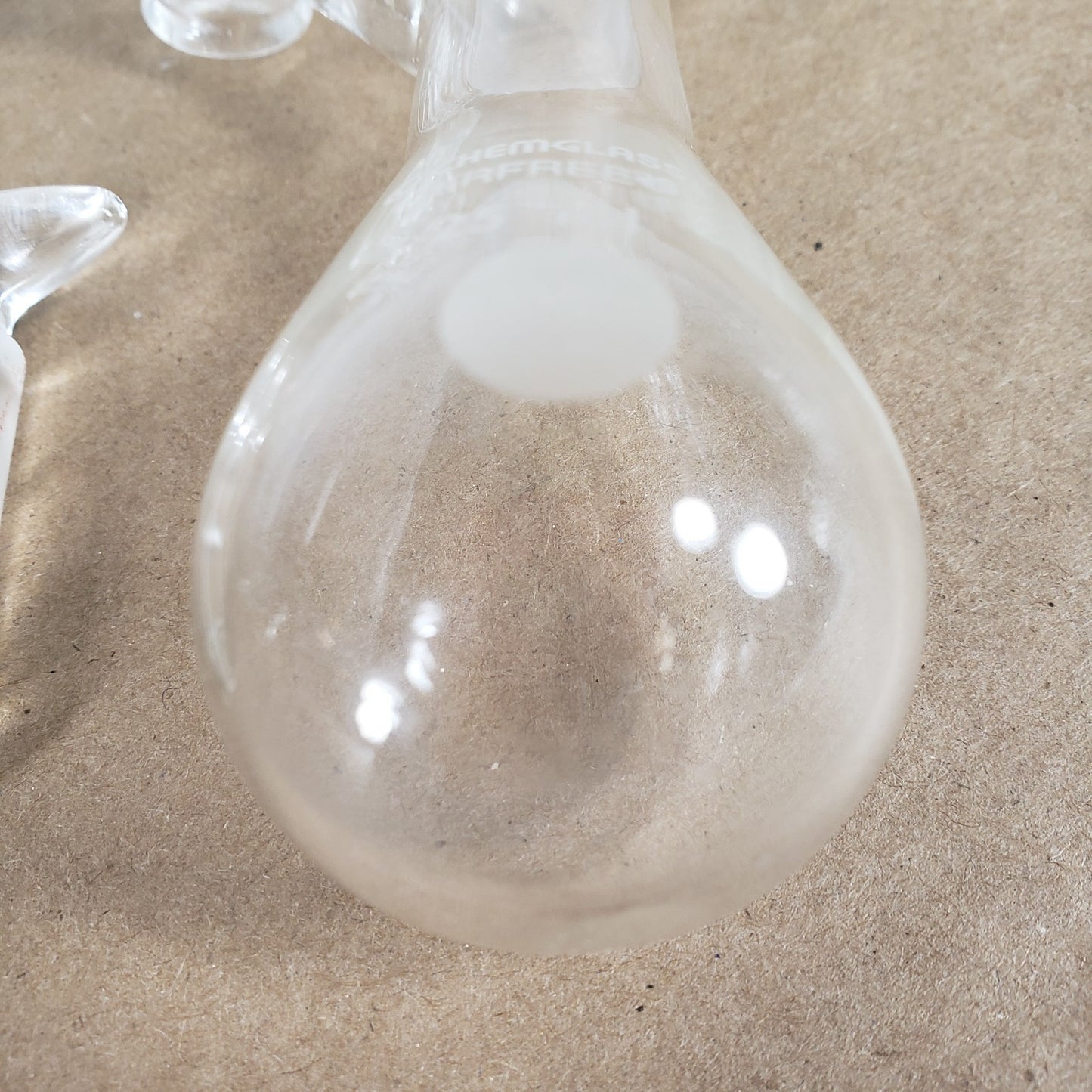 Lot of Chemglass AF-0520-26/25/22 Schlenk Flasks 200mL 25mL 2 w/out Plugs
