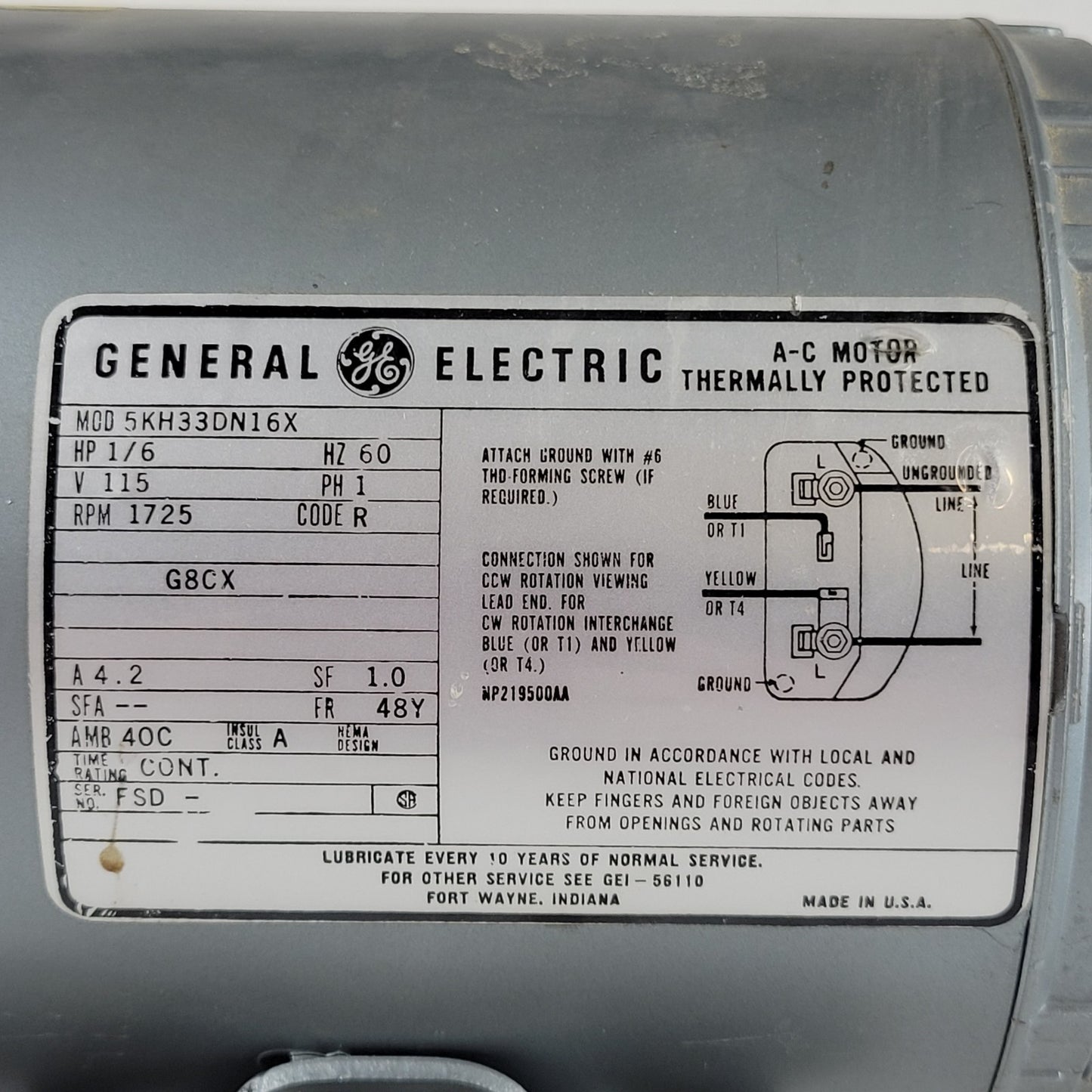 TESTED GAST 0211-V45F-G8CX Lab Air Compressor Vacuum Combo 25 PSI -28 inHg