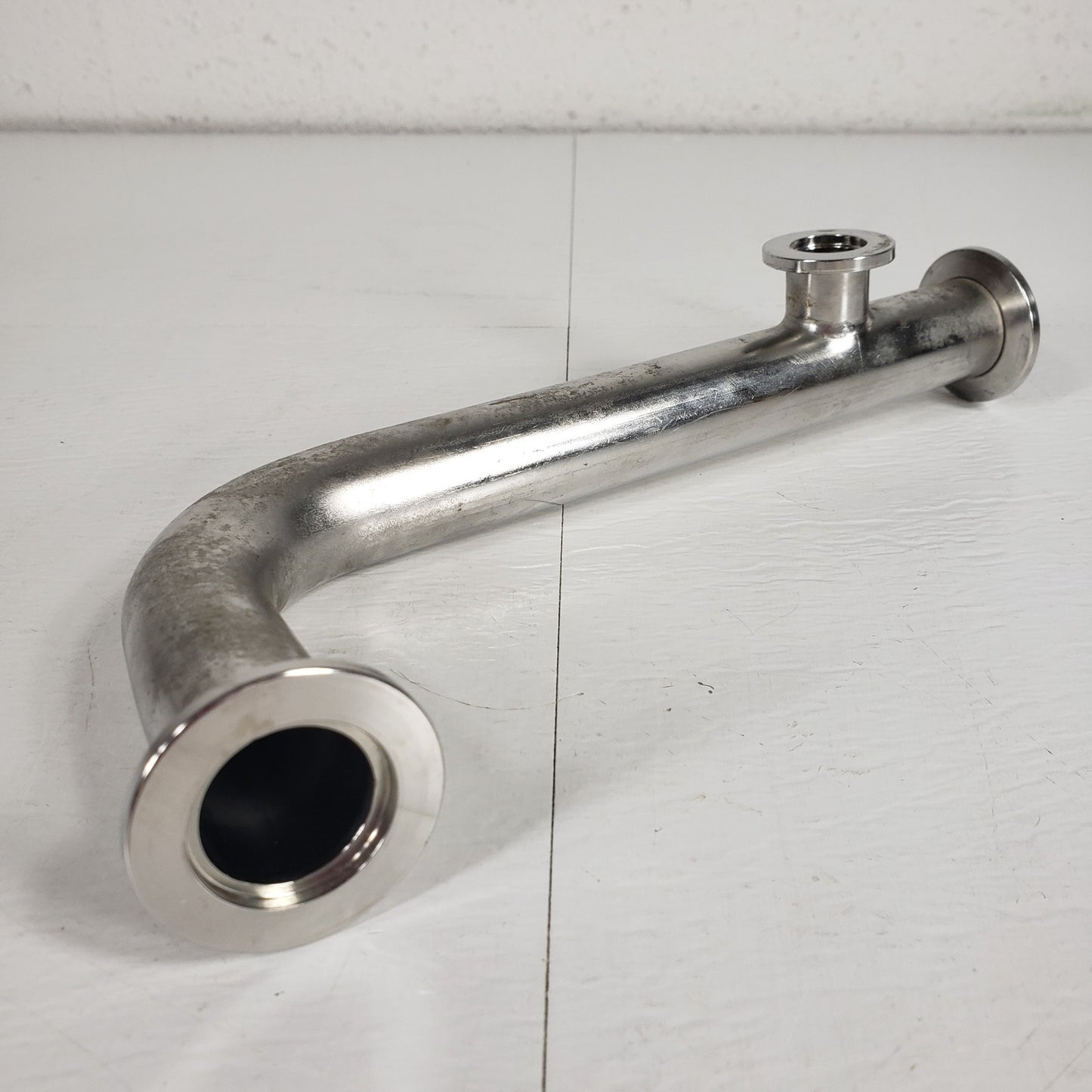 KF40 NW40 ISO-KF to KF16 NW16 Long 3-Way Reducing Tee High Vacuum Stainless
