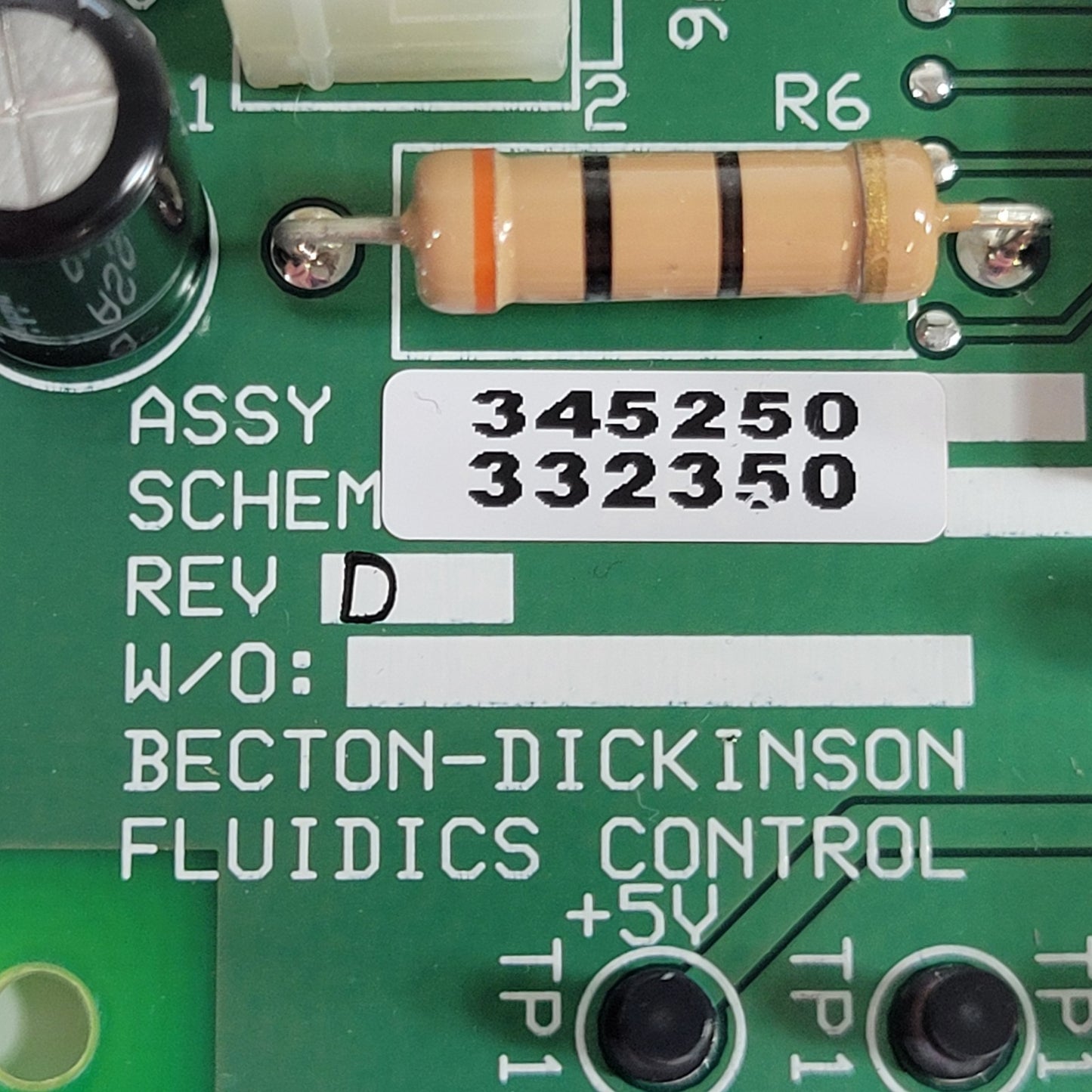 BD 345250 Rev D Fluidics Control PCB Board LSRFortessa Flow Cytometer