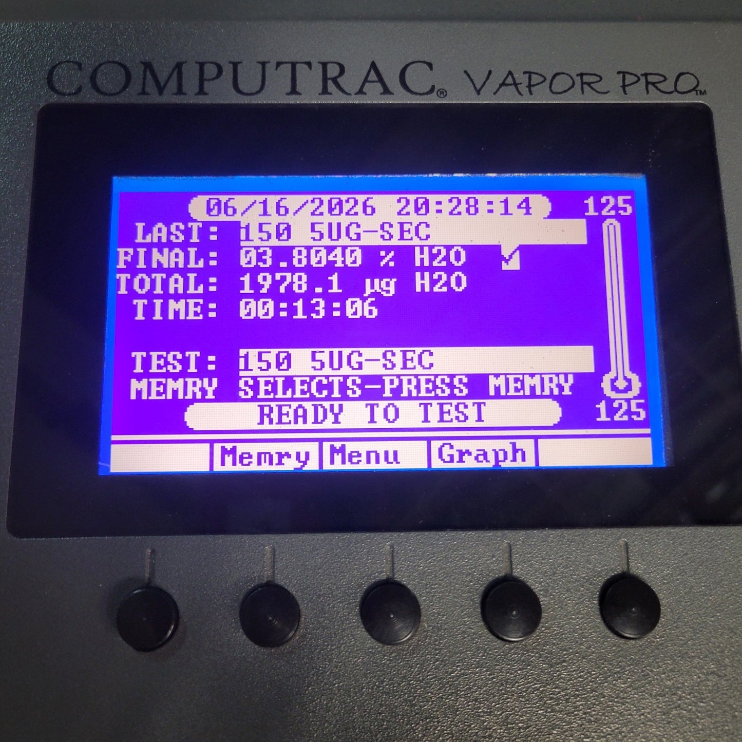 TESTED WORKS ARIZONA CT-3100-L Computrac Vapor Pro VP Series Moisture Analyzer
