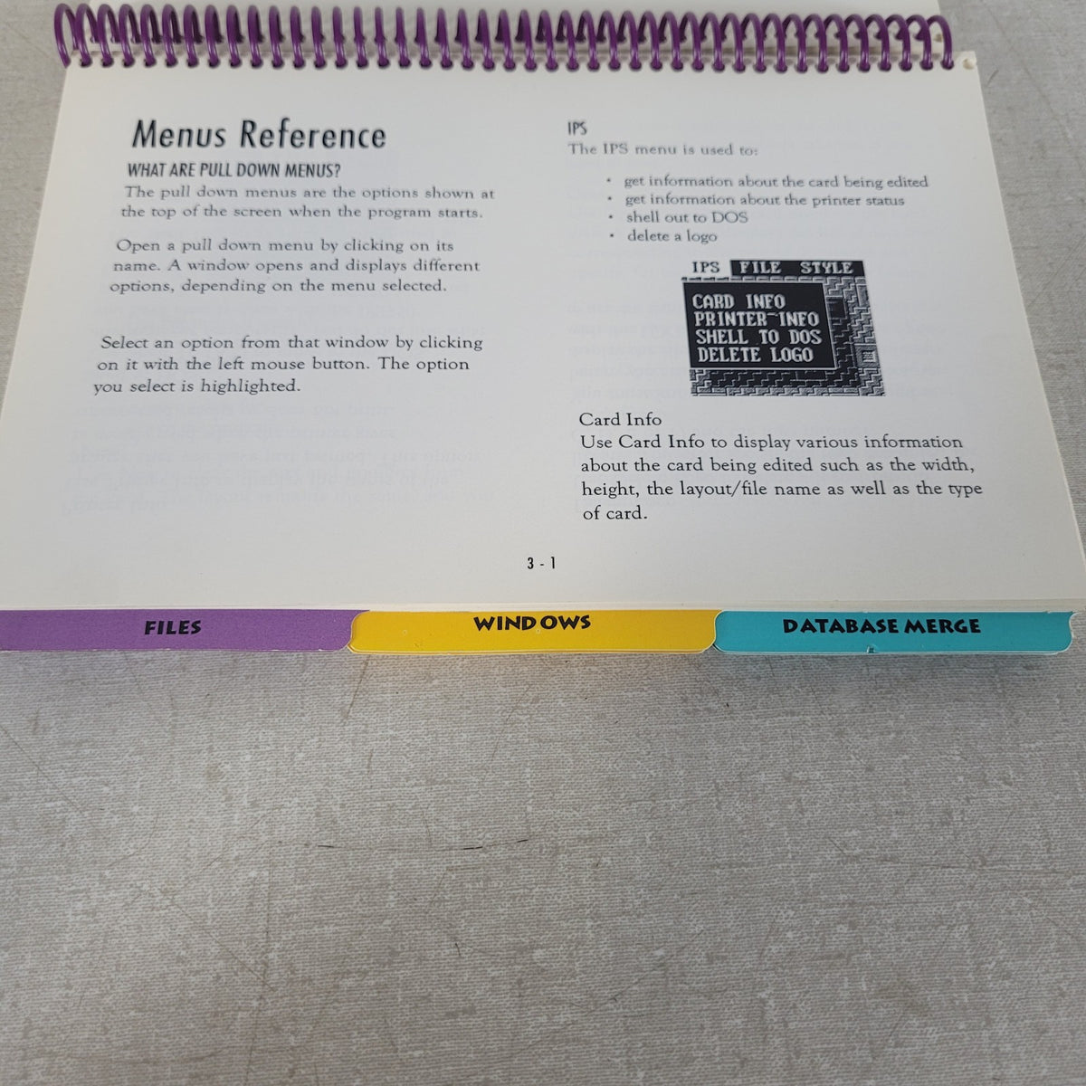 IPS 950 The Instant Publisher Reference Manual Installation Menus Guide 1995