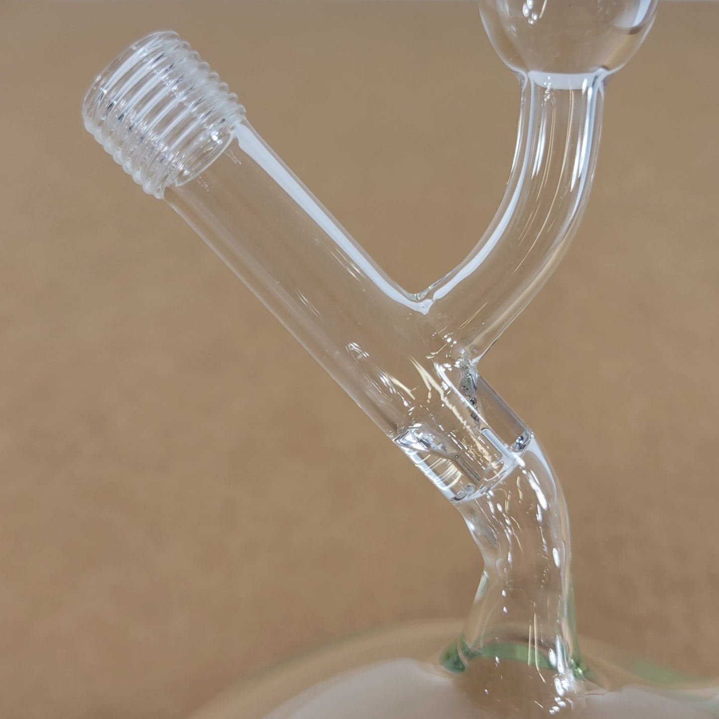 Chemglass 1000mL Airfree Schlenk Round Bottom Flask 2 Chem-Cap Valves