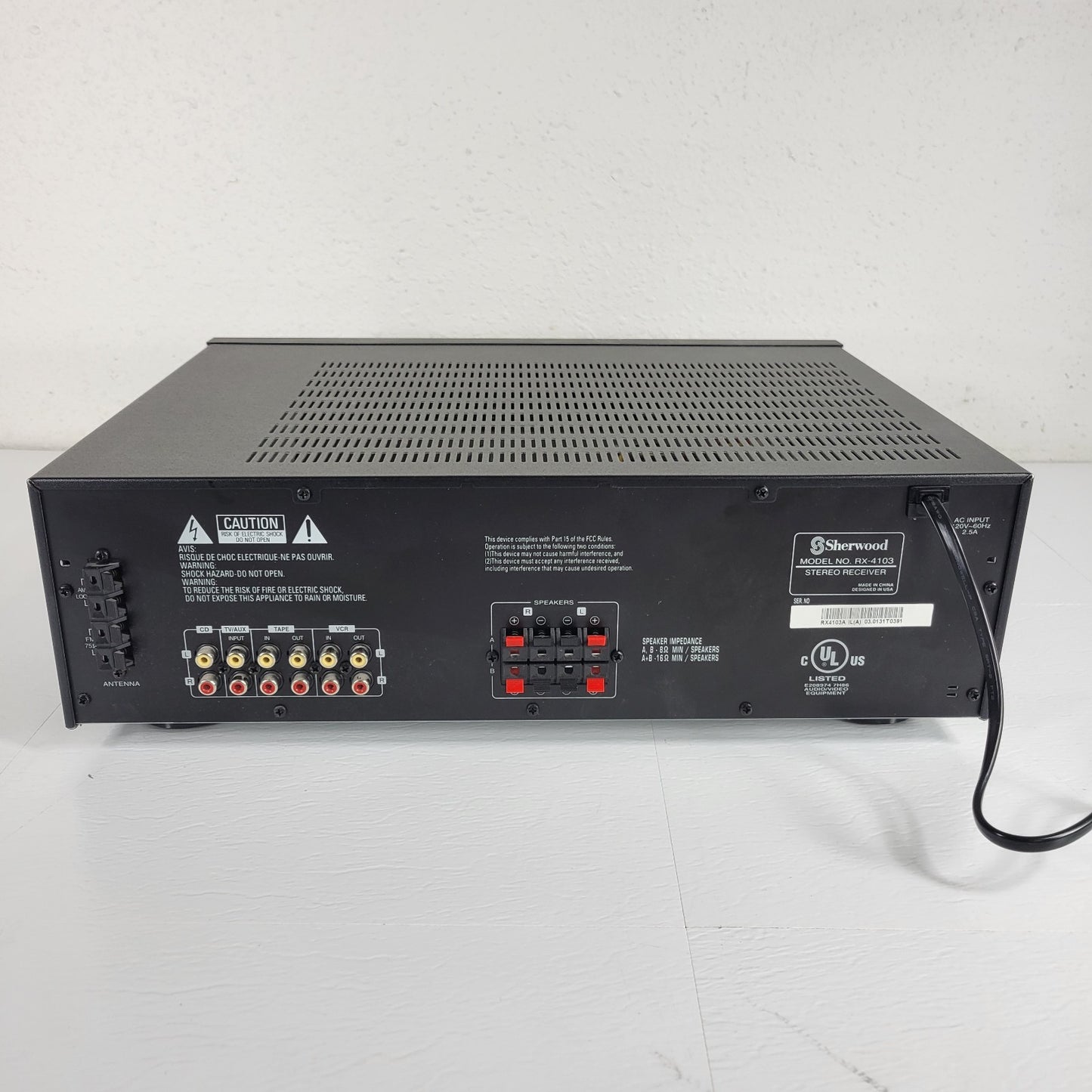 TESTED Sherwood RX-4103 105W/ch AM/FM Stereo Receiver w/ Extras