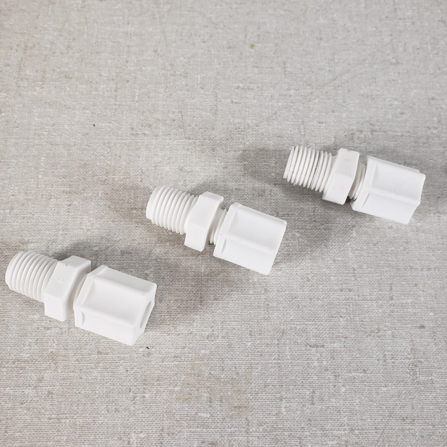 MCMASTER-CARR 5016K477 5/16" & 1/4" Polypropylene Hi-Pressure Comp. Fit, 3 Pack