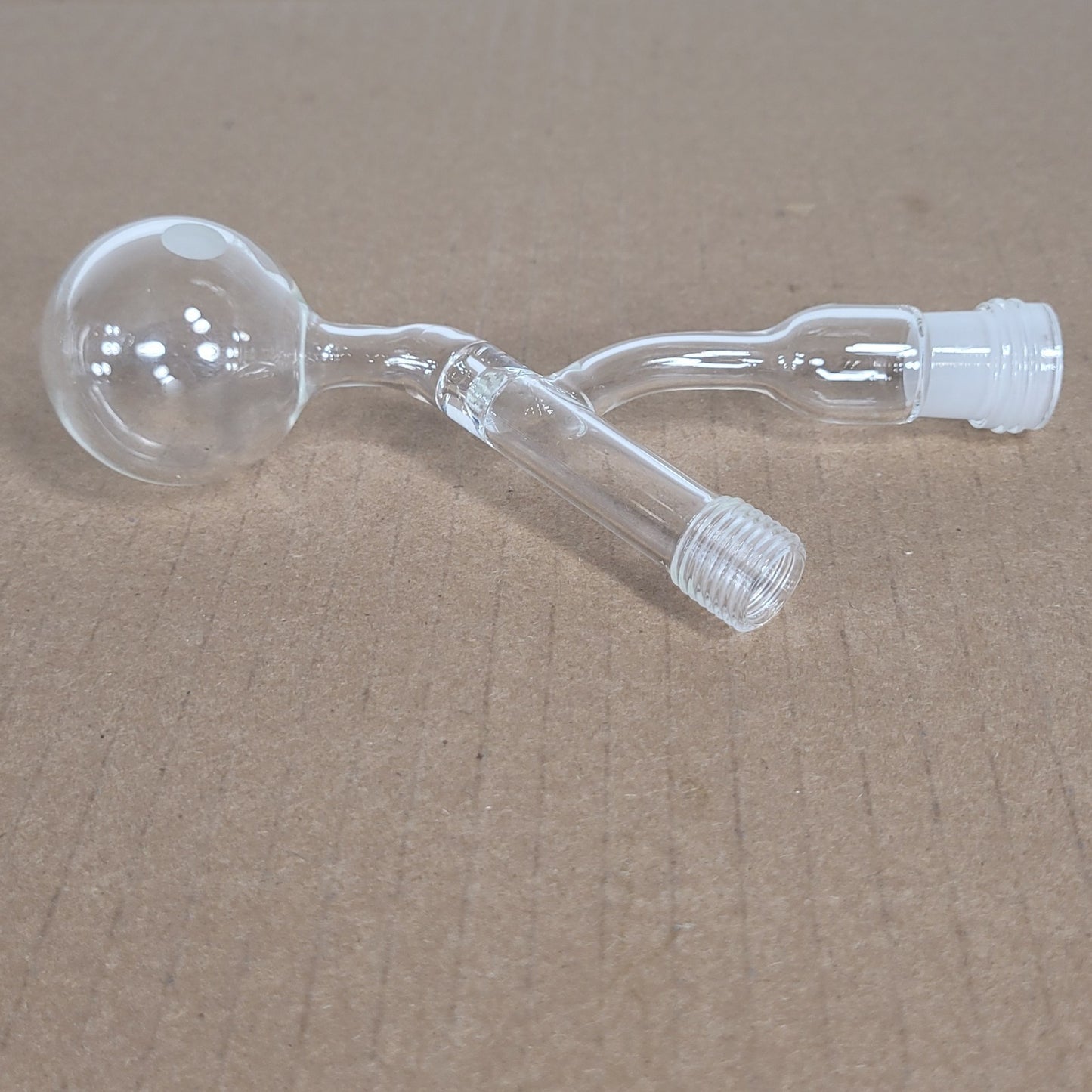 Chemglass Schlenk Distillation Bulb 25mL 14/20 CN Threaded Plunger Side Arm
