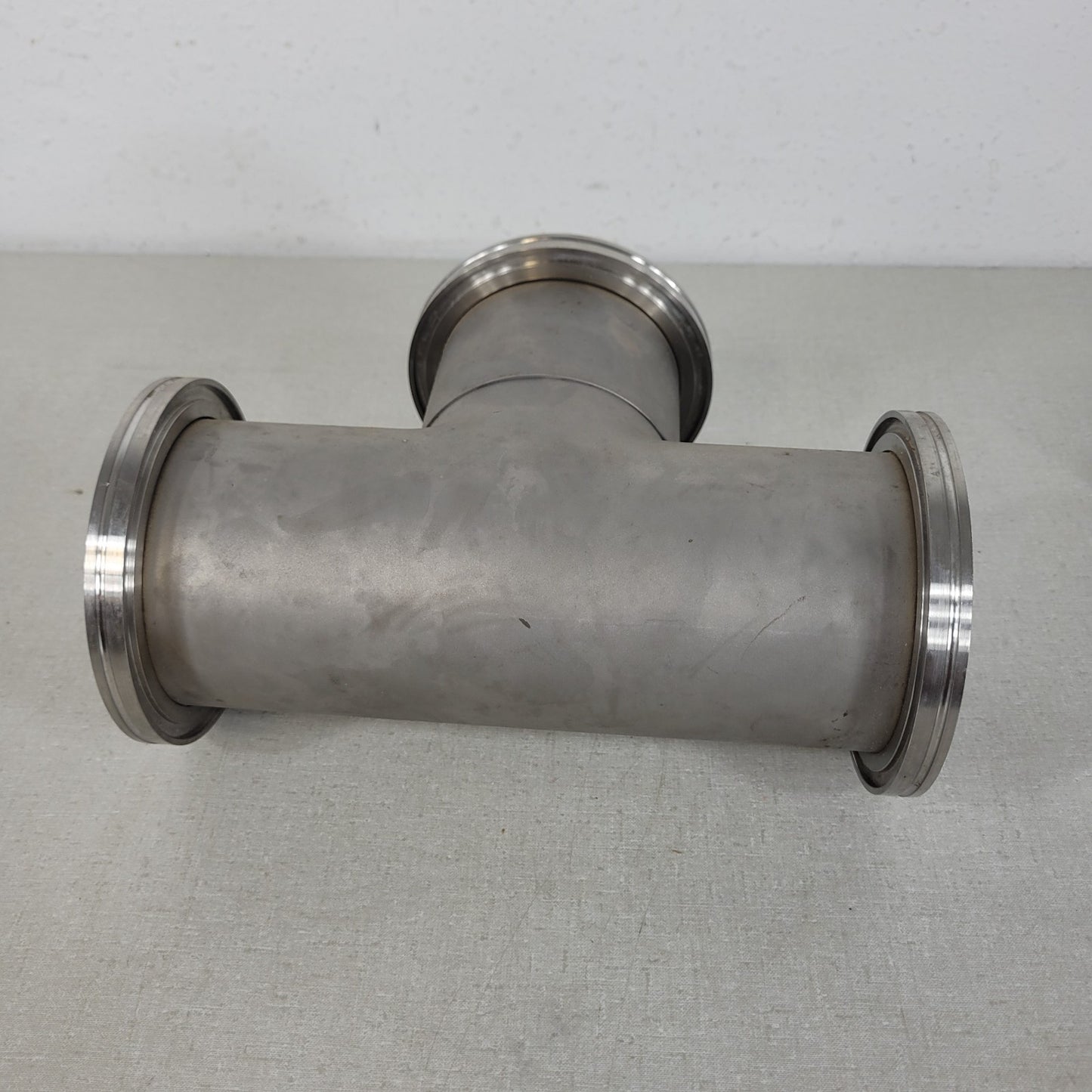Edwards ISO-K 100 DN100 NW100 3-Way Tee Stainless Steel High Vacuum Fitting