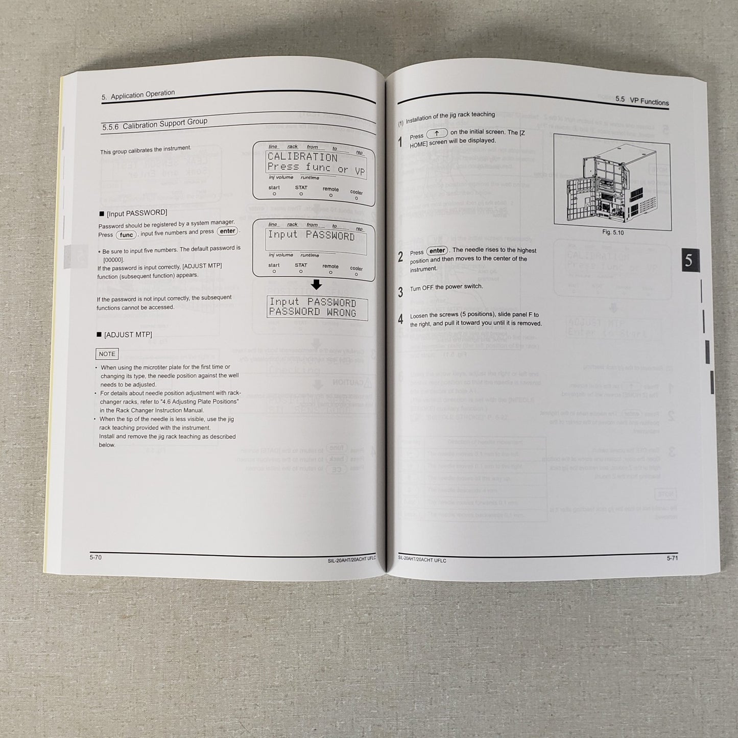 Shimadzu 228-90540N SIL-20AHT SIL-20ACHT UFLC HPLC Autosampler Manual