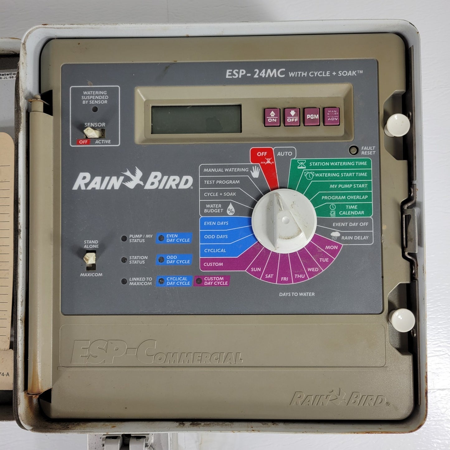RAIN BIRD ESP-24MC Cycle Soak Irrigation Lawn Sprinkler Control/Computer