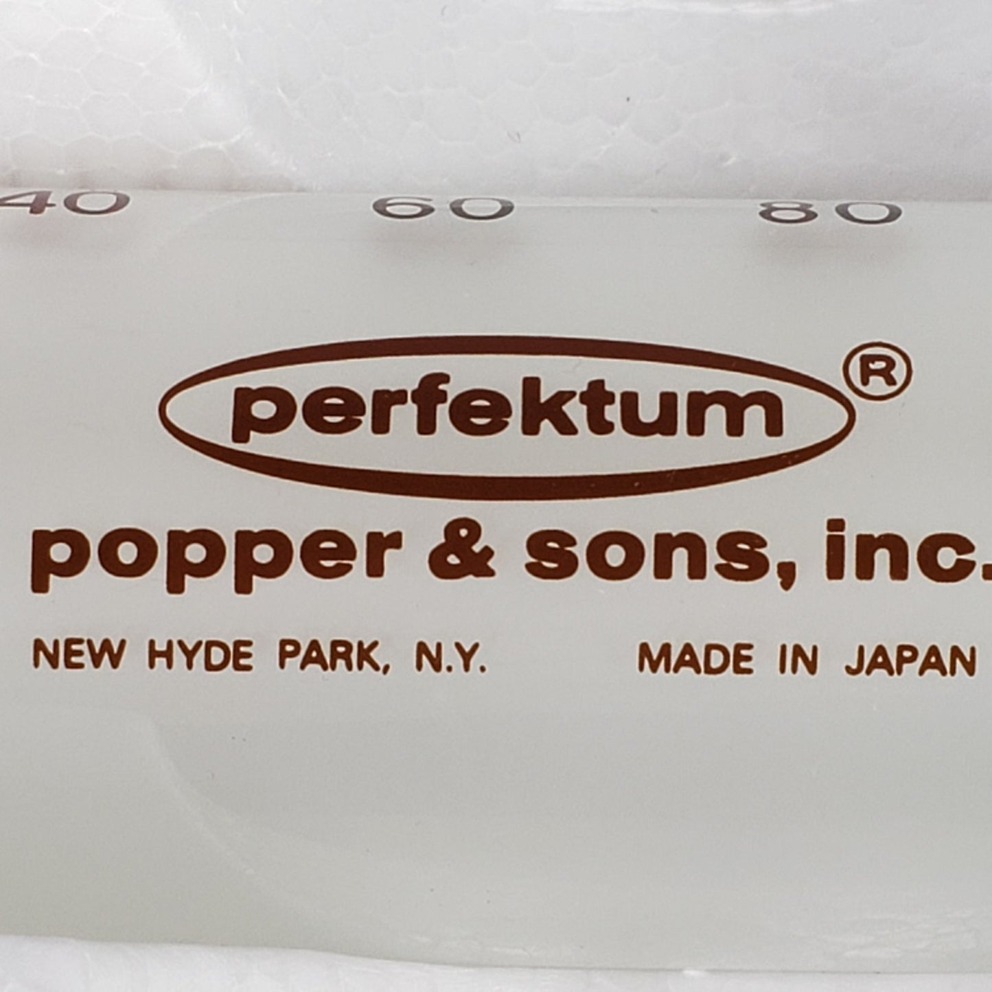 POPPER & SONS 5177 Perfektum Glass 100cc Luer Lock Tip Hypodermic Glass