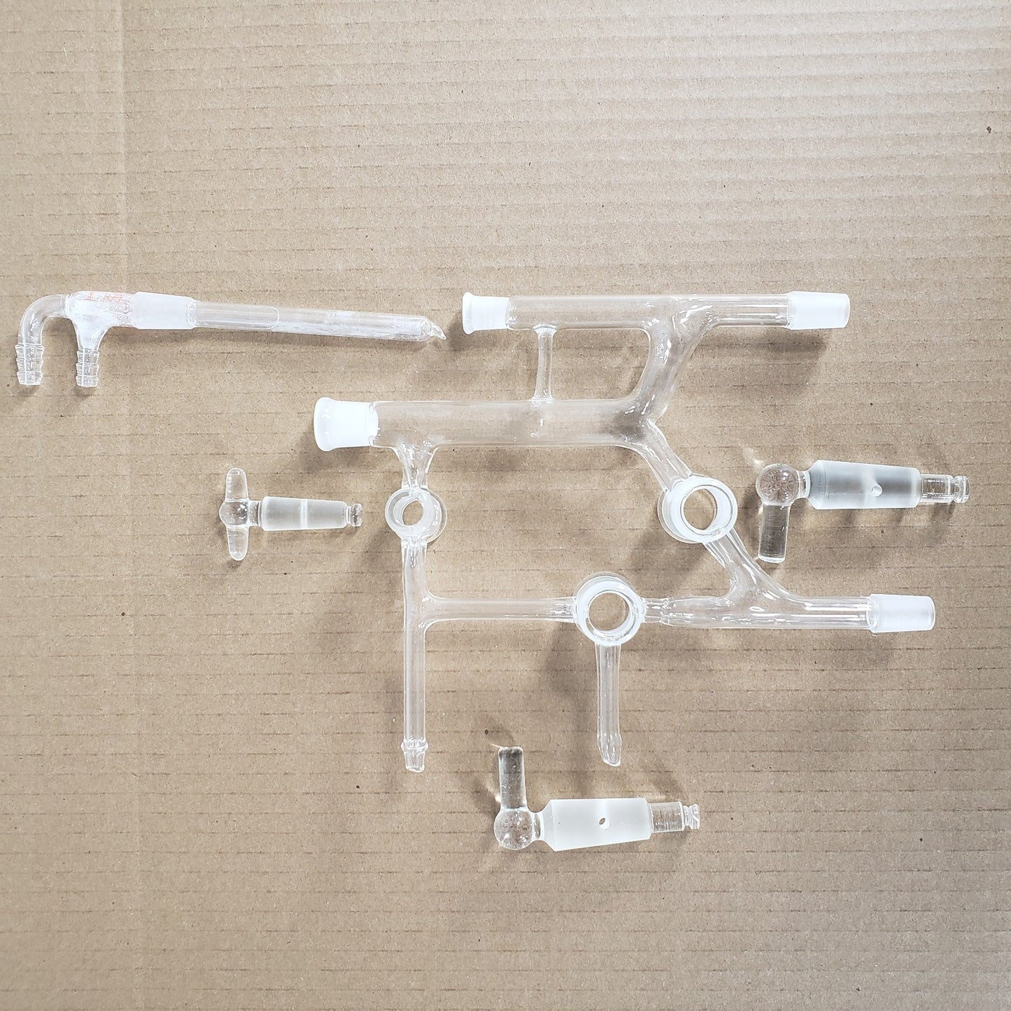 Kontes Style Variable Reflux Vacuum Distillation Head Cold Finger Stopcocks