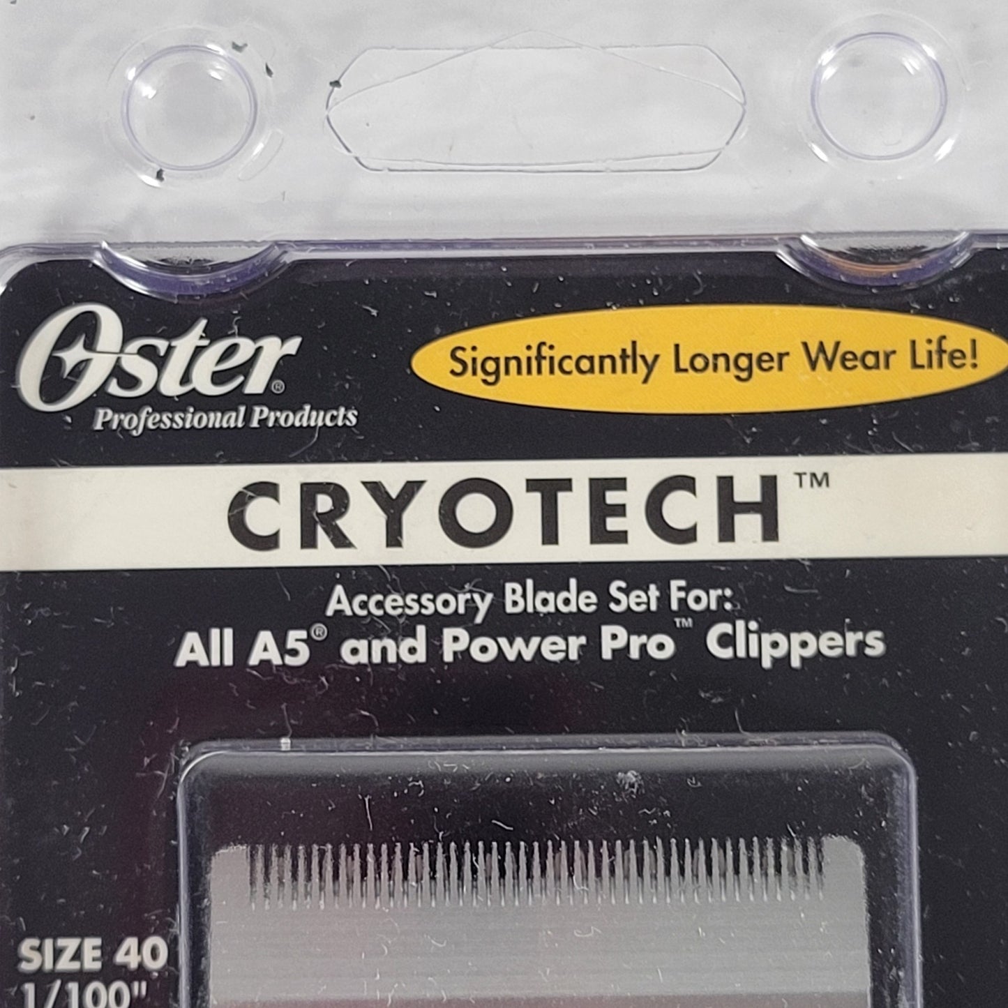 Vintage OSTER CYROTECH 78919-016 Clipper Blade Size 40 (1/100", 0.25mm)