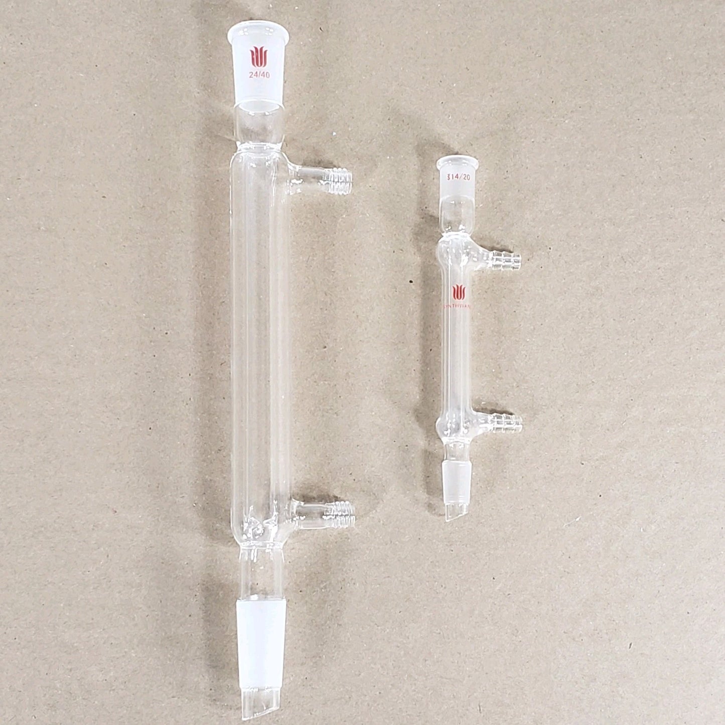 Kemtech Synthware CG-1218-A-20/CG-1218-01 Liebig Condensers Set of 2 14/20 24/40
