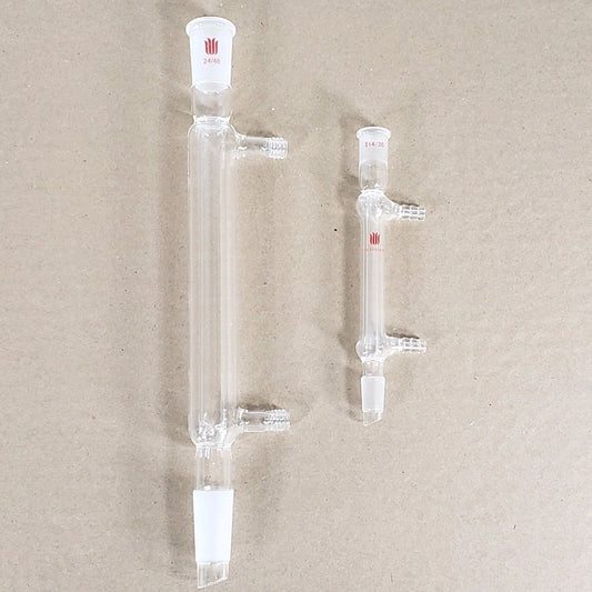 Kemtech Synthware CG-1218-A-20/CG-1218-01 Liebig Condensers Set of 2 14/20 24/40