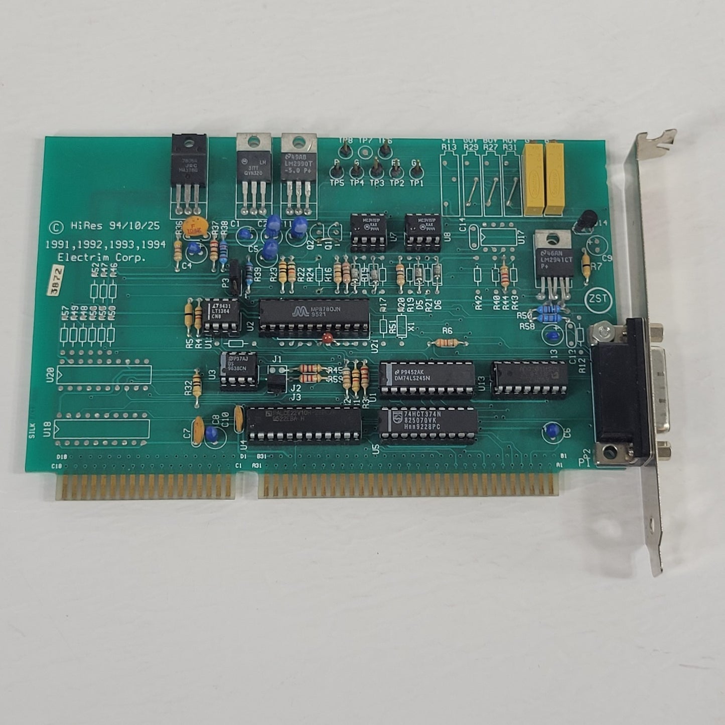 ELECTRIM CAM3872 Control Circuit Board, HiRes 94/10/25 DB-15 PCI