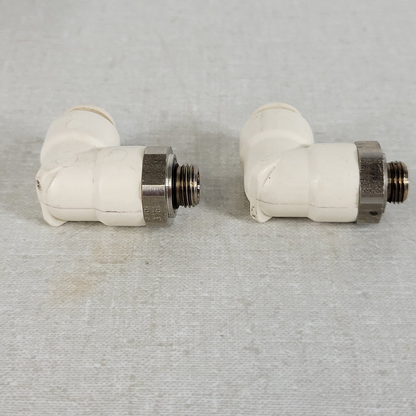 Lot of 2 Franke 1560911 8mm Tube 3/8" Thread 90° Elbow for A800 Espresso Machine
