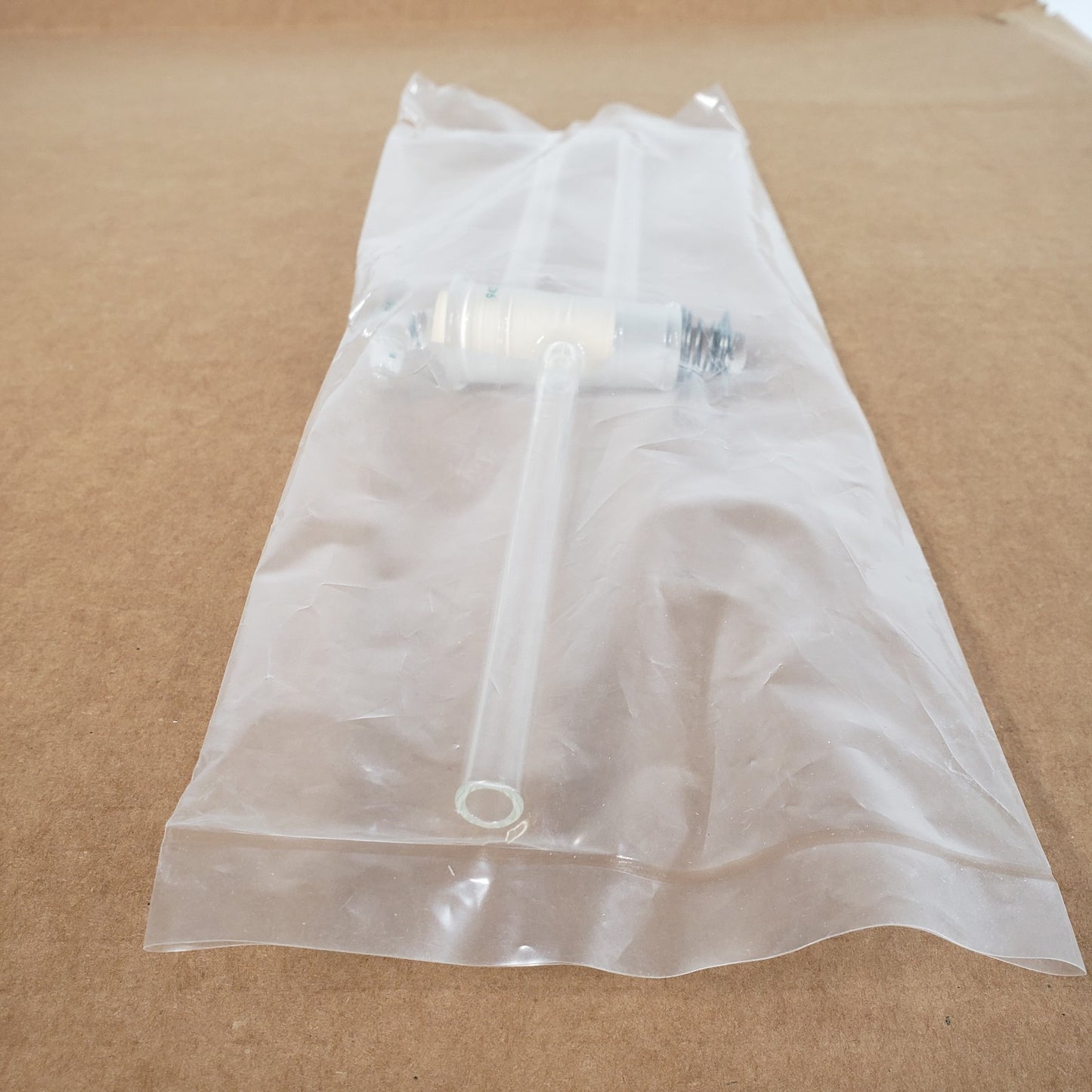 Chemglass CG-414-02 180° 3-Way Glass Stopcock 4mm Double Oblique Bore 10mm Arms