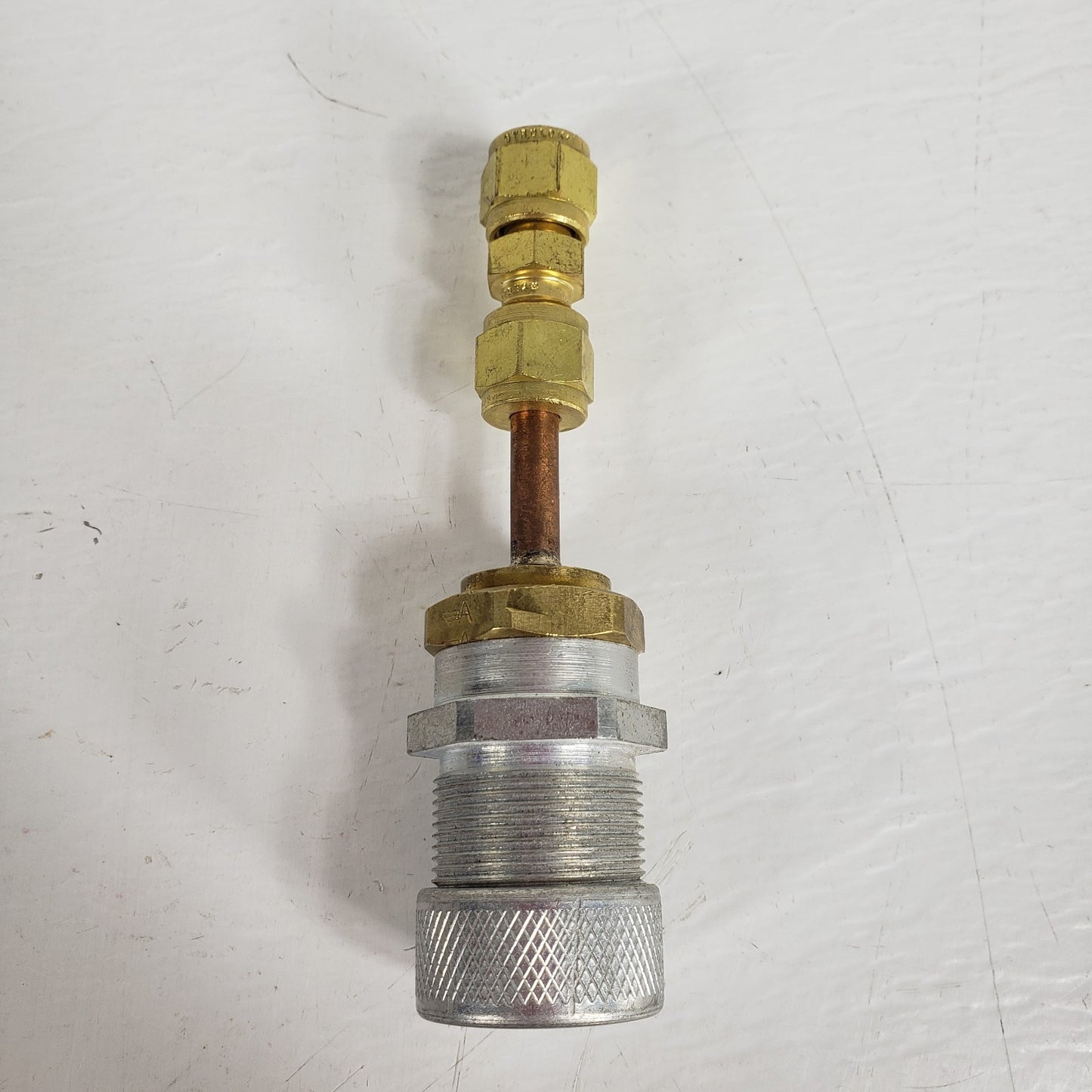 Danfoss Hansen 5400-S2-8 1/2in Refrigerant Coupler Male to 1/4in Swagelok