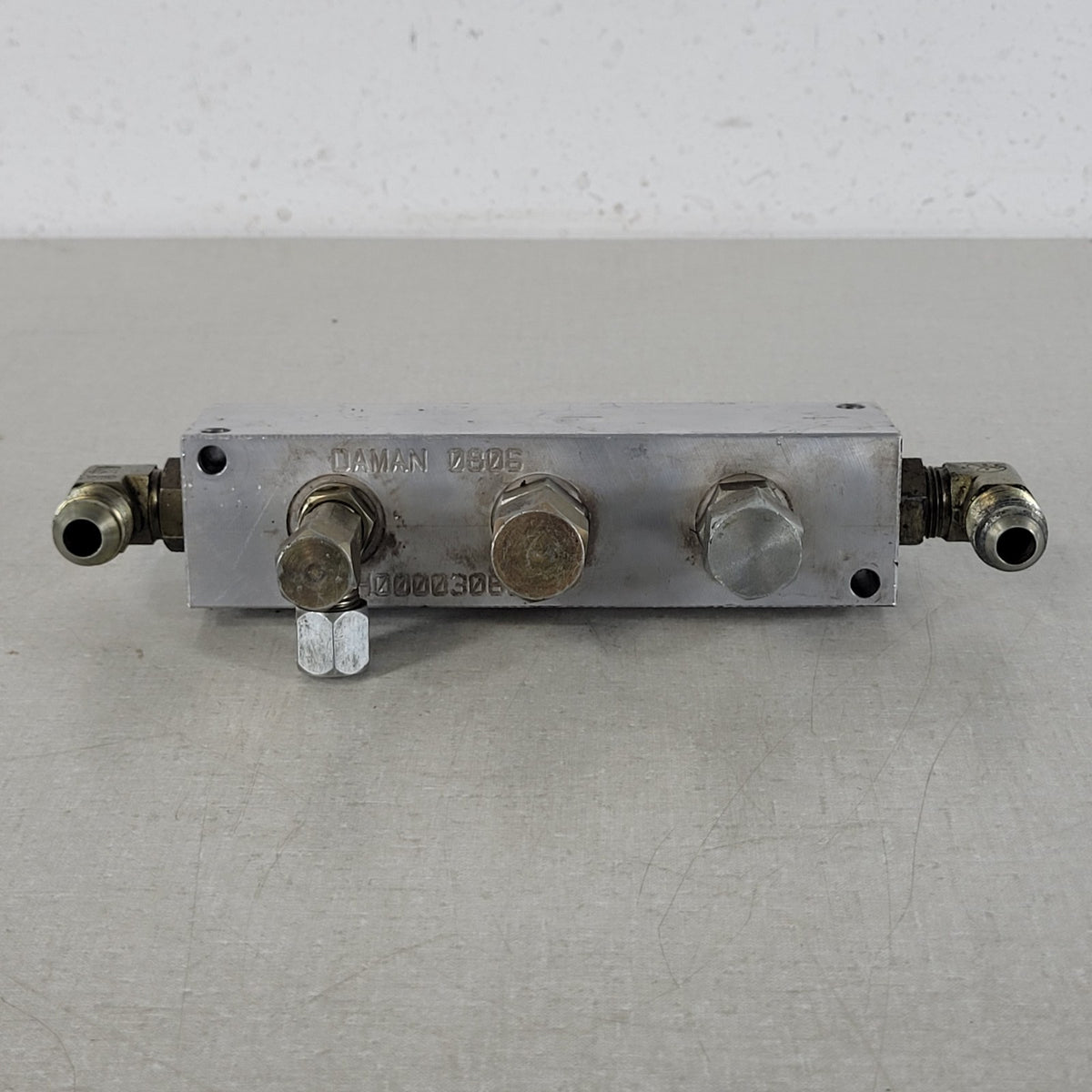 Daman 0806 Aluminum Hydraulic Manifold Header Block AH00003065 Untested