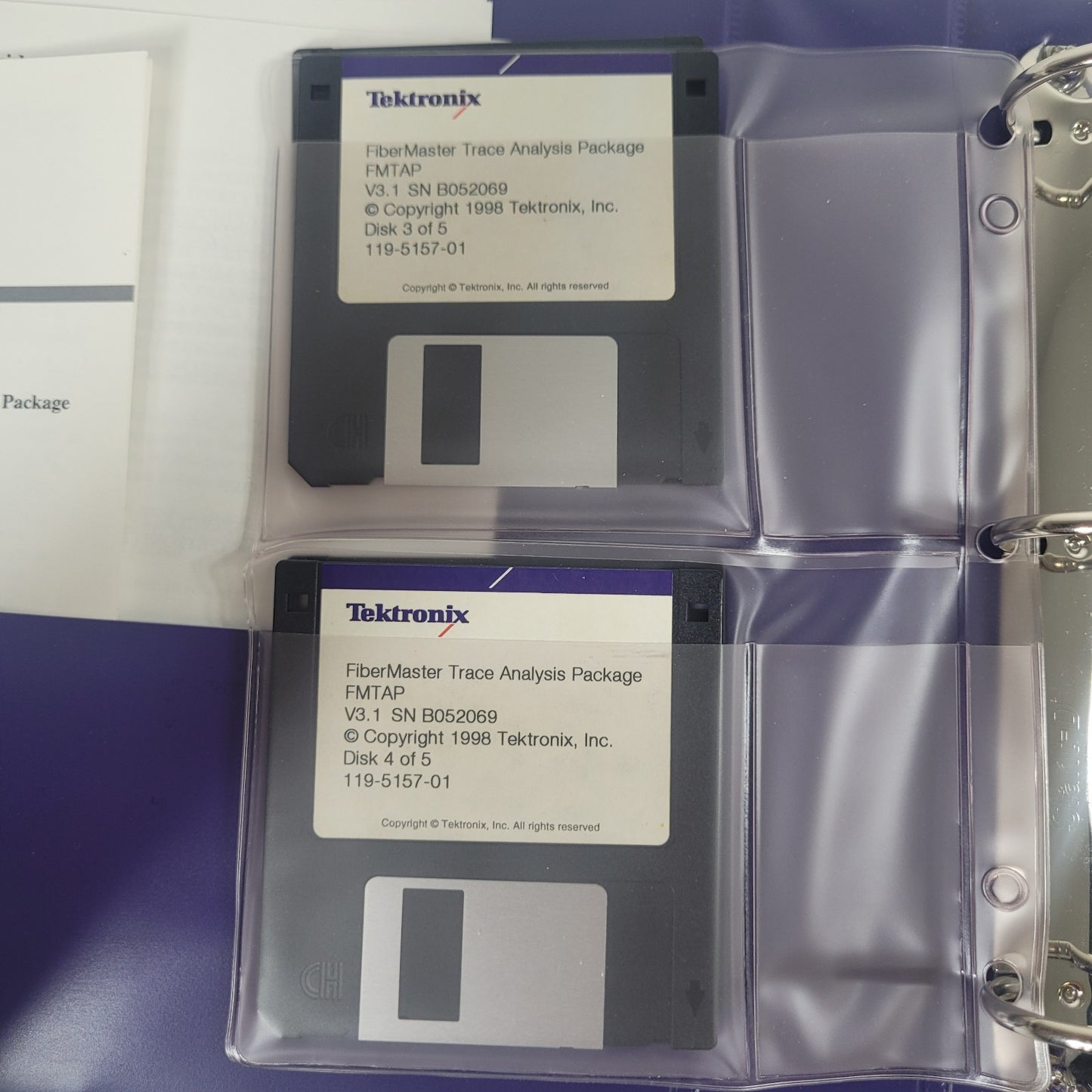 Tektronix 070-9844-01 FMTAP V3.1 FiberMaster Trace Analysis Package User Guide