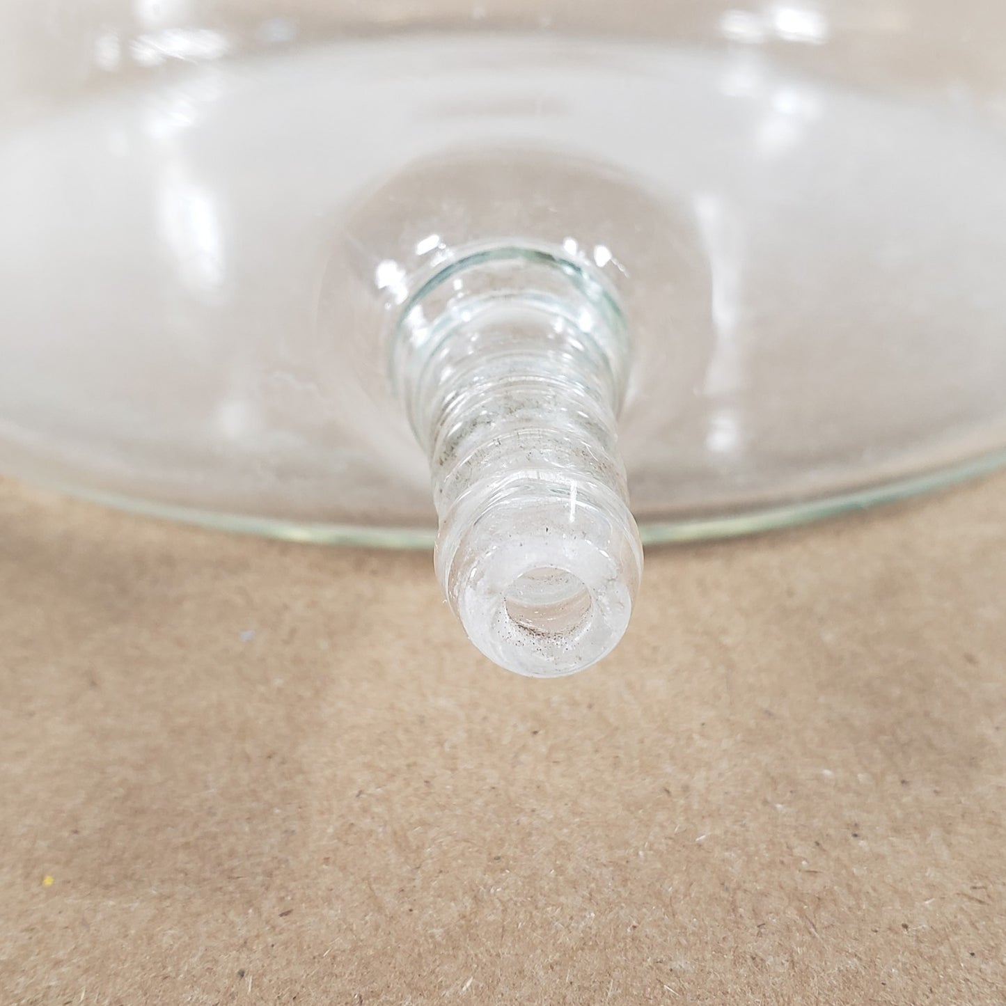 Kimax 14607-4000 4000mL Glass Reservoir Bottle w/3/8" Bottom Hose Outlet
