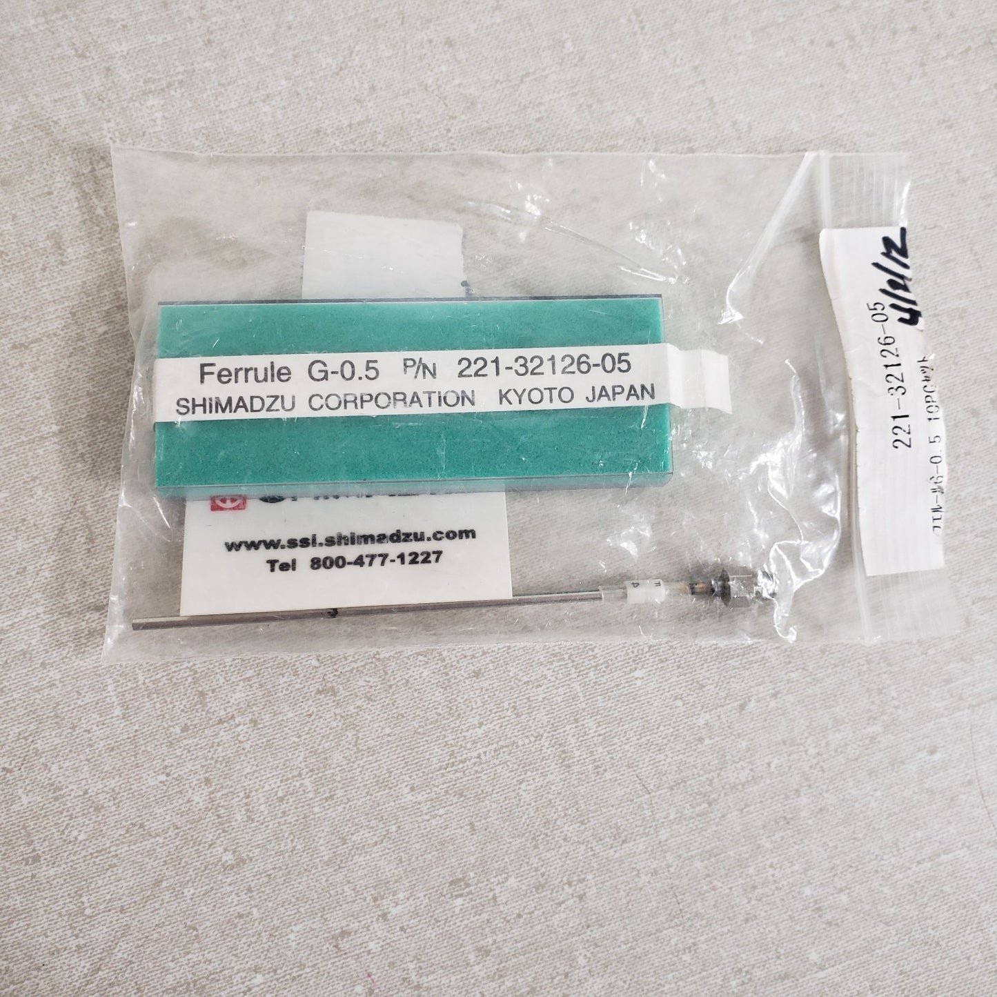 Shimadzu GC Gas Chromatography Tools Ferrules O-Rings Gaskets Parts Lot