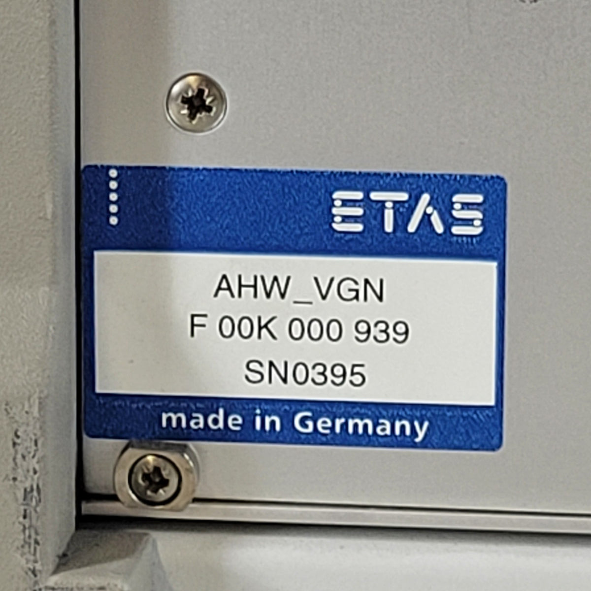 ETAS ES1000 VME64x Mainframe Chassis Backplane Rack Enclosure