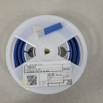 Partial Reel 30 ft 3M FP012B-50-ND FP-301 3/8" Blue Heatshrink Tubing 2:1 Ratio