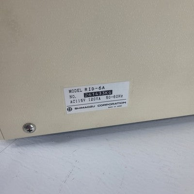 Tested Works Shimadzu RID-6A Refractive Index Detector HPLC RI Detector Lab