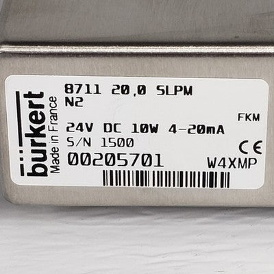 Burkert 9811153 Mass Flow Controller 8711 IP40 35-20 SLPM Eppendorf P0460-7680C5