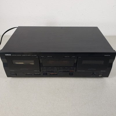YAMAHA KXW321 Dual Cassette Deck Player Stereo with Owner's Manual 120V, 11W