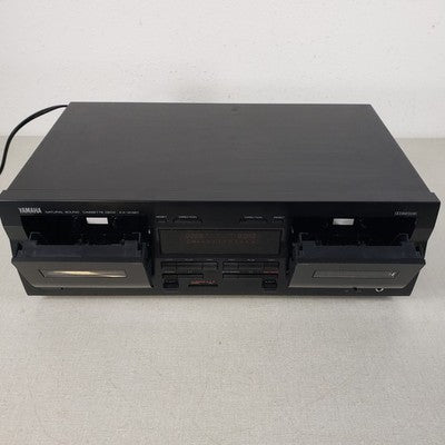 YAMAHA KXW321 Dual Cassette Deck Player Stereo with Owner's Manual 120V, 11W