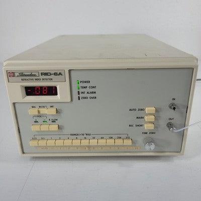 Tested Works Shimadzu RID-6A Refractive Index Detector HPLC RI Detector Lab