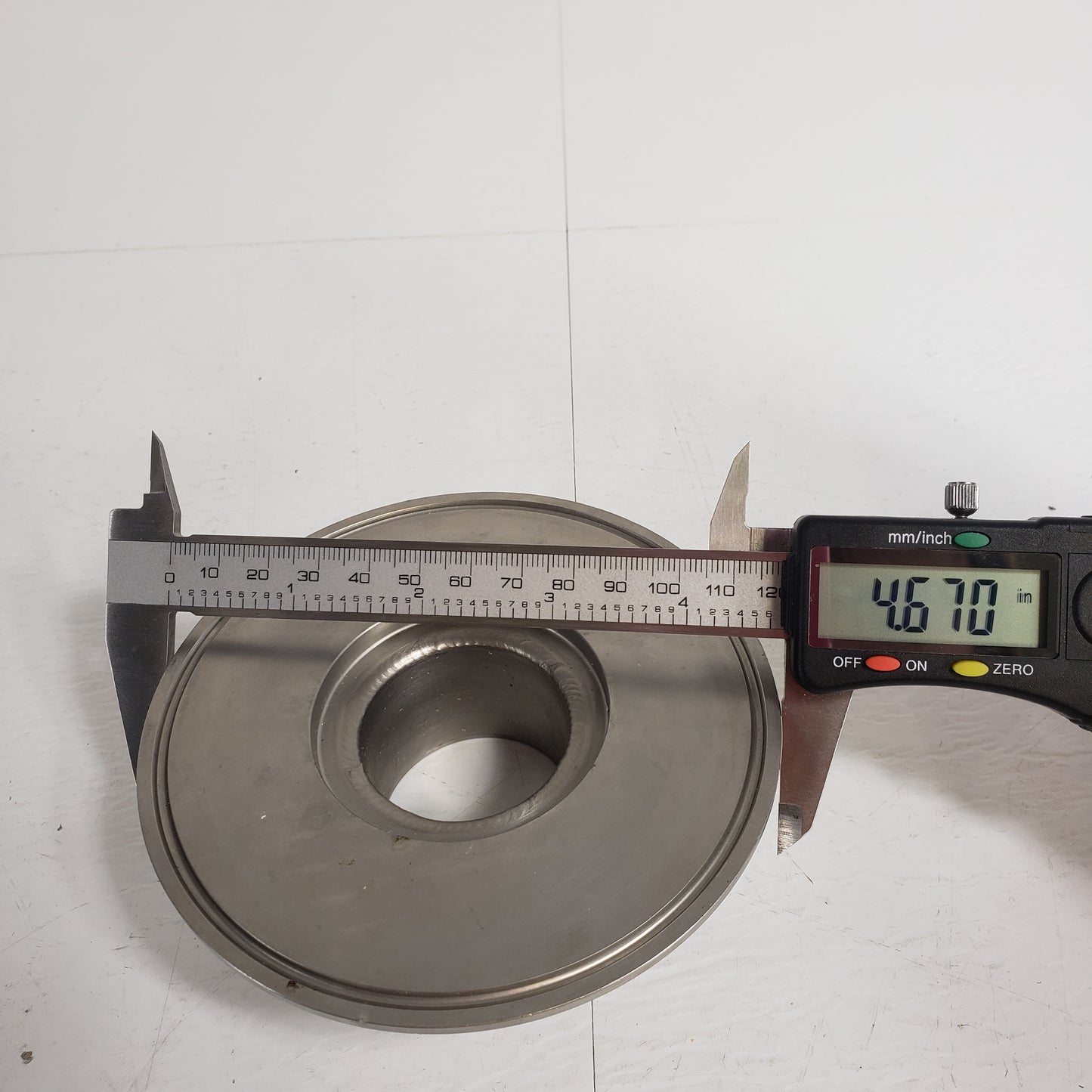 ISO-KF High Vacuum Adapter ISO KF40 NW40 QF40 To 4" Tri Clamp 4.68" Reducer