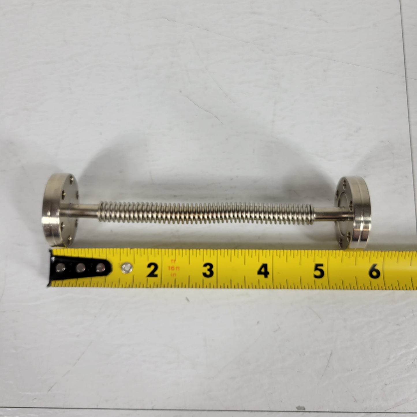 DN16CF 1.33" Conflat Rotatable Bellows w/ 1/4" ID Tube 6" Length High Vacuum UHV
