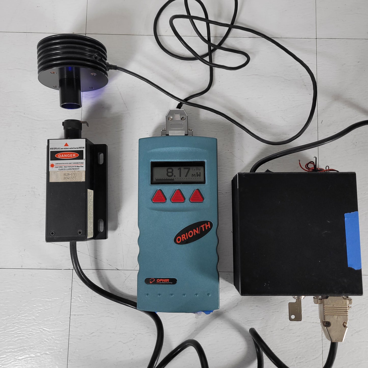 TESTED BLM-100 450nm Wavelength Laser Head DPSSL Diode Pumped Solid State Supply
