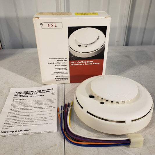 ESL 320ACX Series Photoelectric Smoke Alarm 320ACX 1034238 Rev C