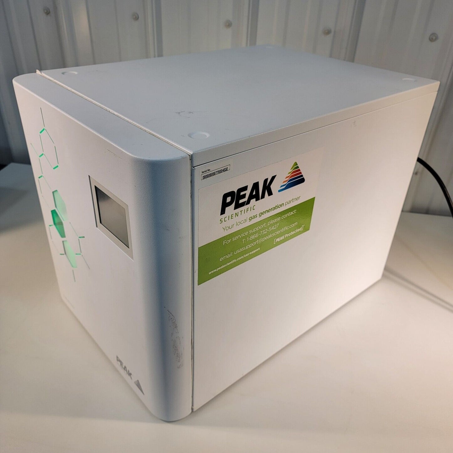 Peak Scientific Precision Hydrogen Trace Gas Generator 500cc, Tested Working