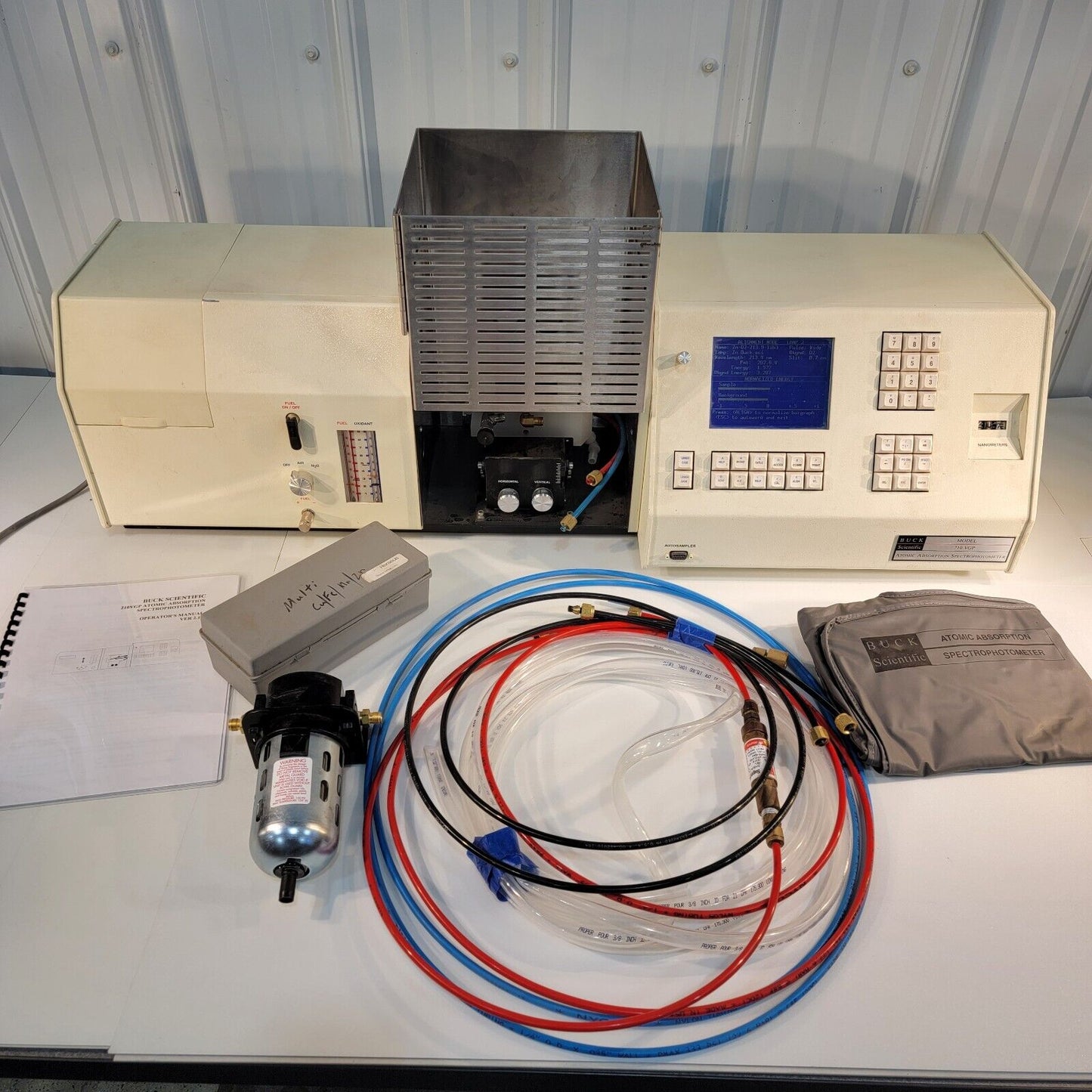 Buck 210 VGP Flame Atomic Absorption AA Spectrophotometer w/ Accessories + Lamp